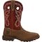 Rocky Men's Waterproof Western Boot, 9.5 M, Steel Toe, 11 in H, Tan Red, RKW0341 RKW0341 - alternate 4